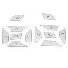 12 шт./компл. рулевое колесо с пуговицами и нашивками для детей Защита отделка подходит для Mercedes Benz W204 W212 W117 Фирменная Новинка рулевого колеса автомобиля