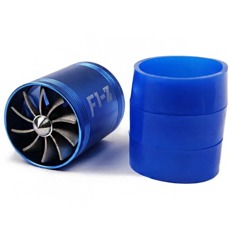 Auto Car Air Intake Turbine Refit Turbo Gas Fuel Oil Saver Fan Turbo  Supercharger Turbine Fit for Air Intake Hose Dia 64mm