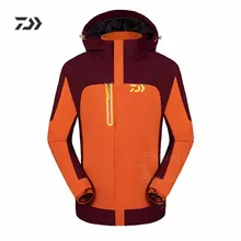 Daiwa одежда для рыбалки Осень Зима ветрозащитный водонепроницаемый теплый разборка с капюшоном 3 In1men открытый спортивный костюм рубашки для рыбалки