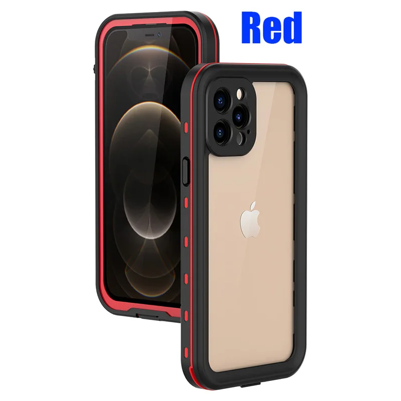 iphone 11 wallet case IP68 Waterproof For IPhone 13 12 11 Pro Max XS Max XR 678 Case RedPepper Clear Armor Cover Diving Underwater Swim Outdoor Sports iphone xr waterproof case