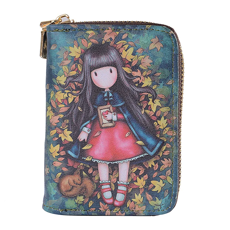 Cartoon pattern children's wallet card bag coin purse Card Holder Passport Cover Credit Card Holder Wallet Card Tarjetero Rfid