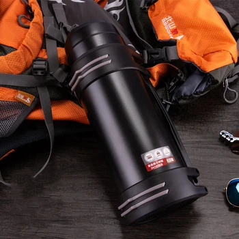 

Large capacity stainless steel thermos fashion daily outdoor car thermos portable insulation vacuum cup 1.2 / 1.6 / 2 / 2.5 / 3L
