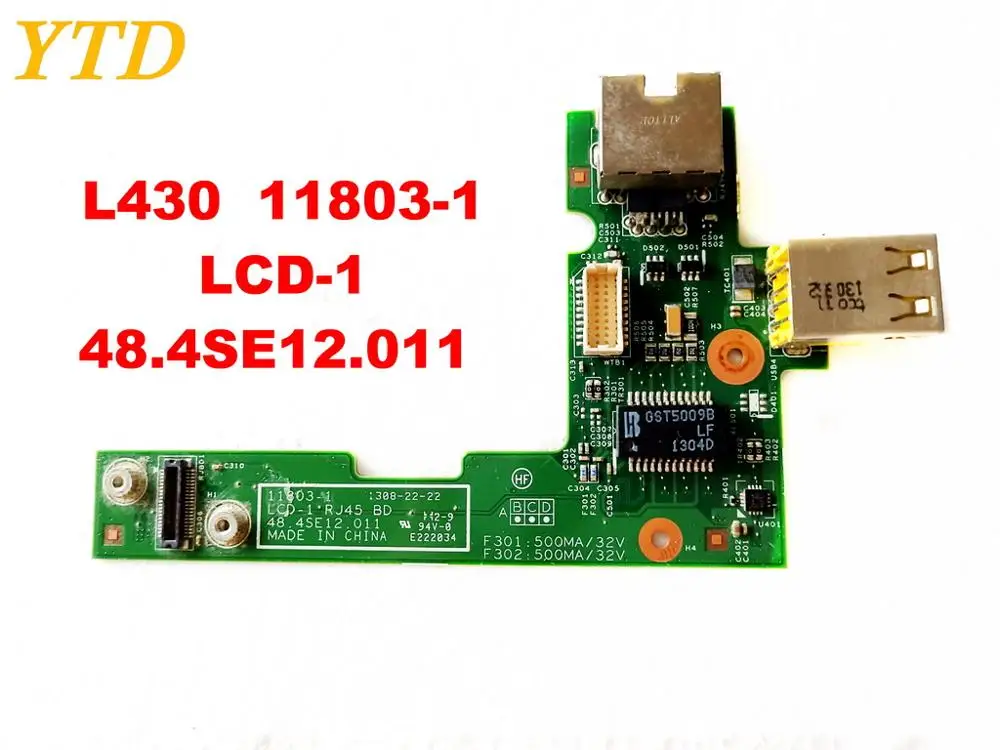 Для lenovo L430 USB плата L430 11803-1 LCD-1 48.4SE12.011 протестирована хорошая