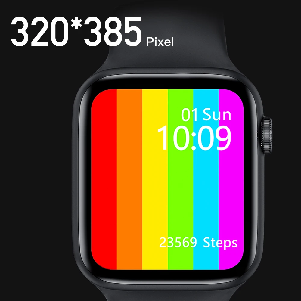 US $24.99 IWO W46 Smart Watch 2020 IP68 Waterproof Smartwatch Heart Rate ECG Monitor Wristwatch 175 Inch Screen better than W26 IWO 12
