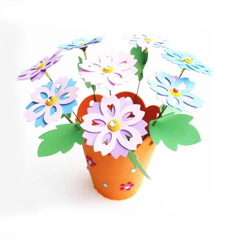 Saizhi игрушки для детей ремесла Дети DIY цветочный горшок Горшечное растение детский сад Обучающие Развивающие игрушки Обучающие приспособления игрушка