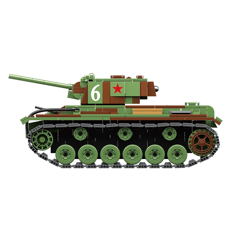 Мировая война 2 WW2 солдат бронированный автомобиль KV-1 тяжелый танк военный спецназ армии строительные блоки кирпичи игрушки для детей подарок