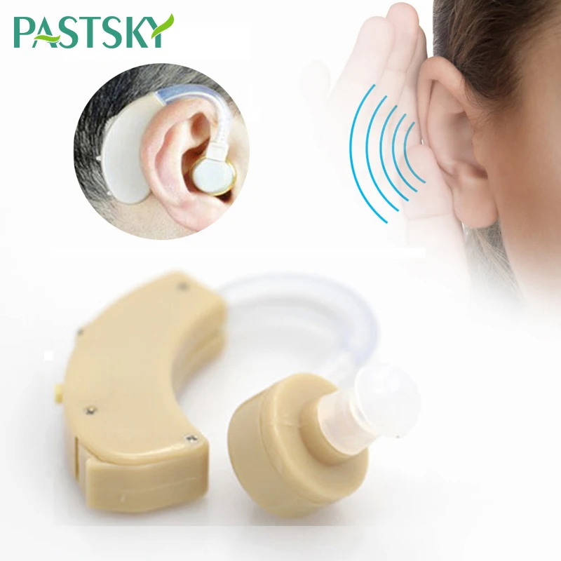 

Mini Hearing Aids Ear Sound Amplifier Adjustable Volume Small Listen Digital Hearing Aid Kit Behind The Ear for The Elderly