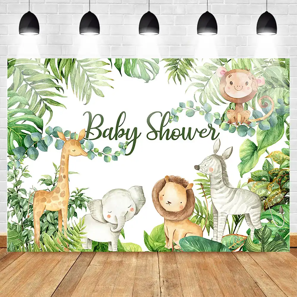 safari backdrop for baby shower