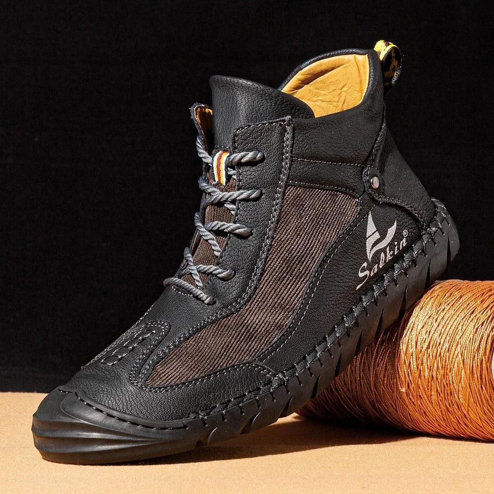 Cryonessa Leather Boots For Men, Cryonessa Mens Comfortable Handmade