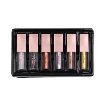 

6 Colors Pearlescent Waterproof Liquid Eye Shadow Beauty Female Eye Cosmetics Lasting Glitter Eye Shadow