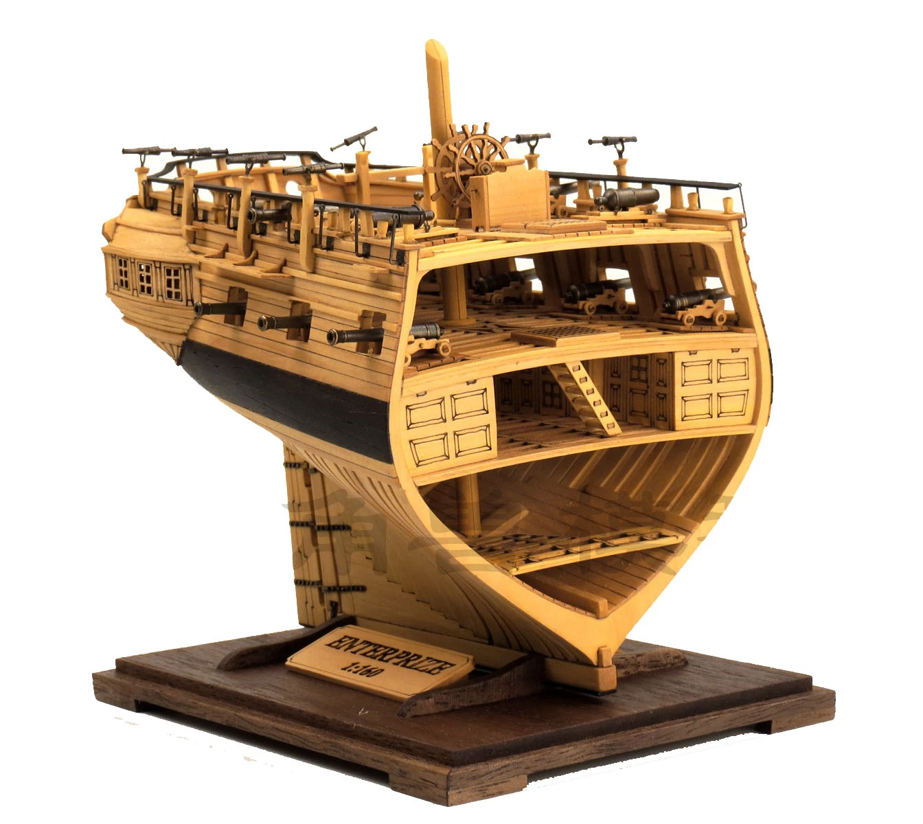 ペアーウッドバージョン1/160 hms enterprize mini section ship model series luxury