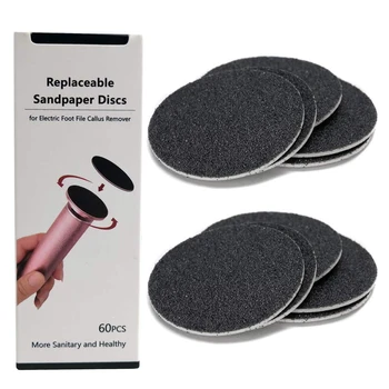 

60pcs Replacement Sandpaper Disk Discs for Electronic Foot File Callus Remover Tool