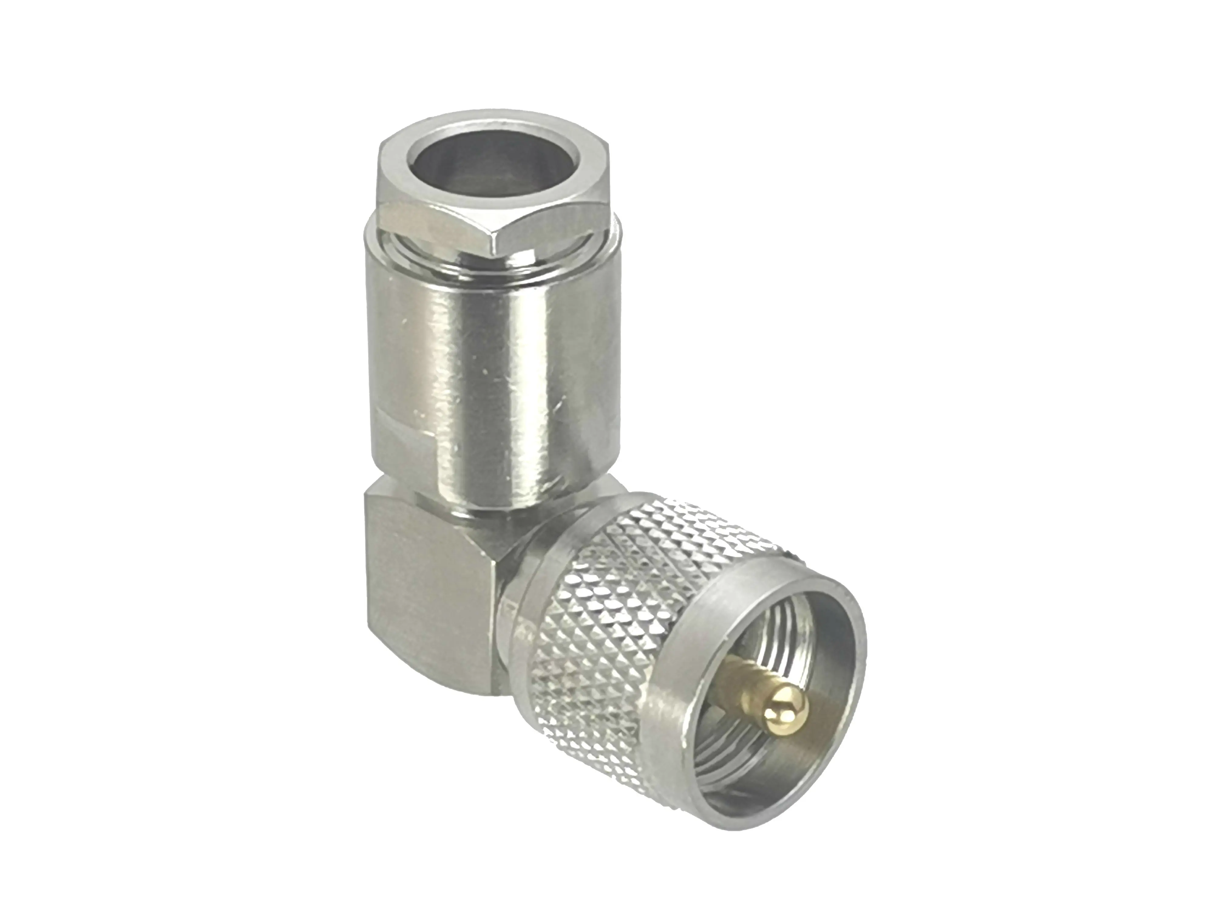 Pces Conector Macho Plugue Ângulo Direito Braçadeira Rg8 Lmr400 rf Adaptador Coaxial Alta Quanlity 10 Uhf Pl259 3 Cheap Conectores