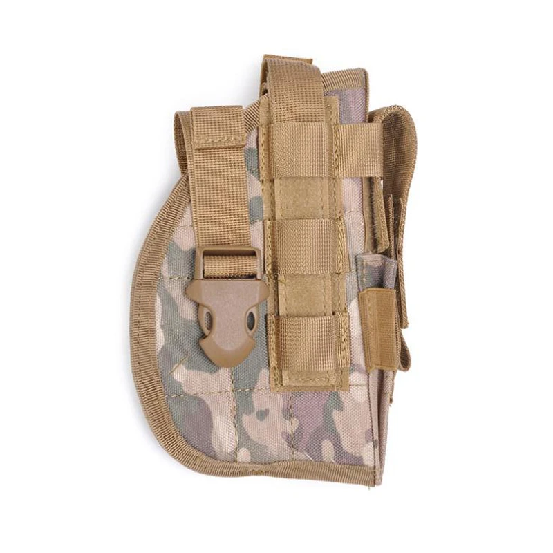 Molle Adjustable Tactical Holster Belt Holster Pistol Gun Holster Pouch with Light Pocket Right Handed for Glock 17 19 22 23 31 - Цвет: CP