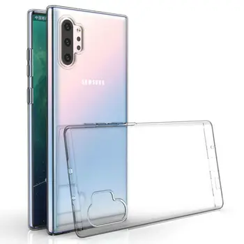 

50pcs/lot For Samsung Galaxy Note 10 Plus Soft Ultra Thin Plain Crystal TPU Case For Samsung Galaxy Note 10 Plus