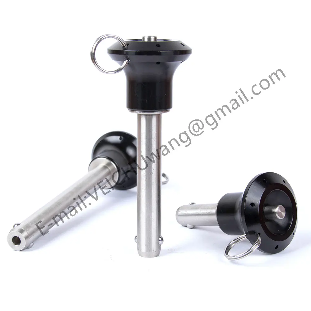 VEICHU 1pcs Stainless Steel Quick Lock/Release Pins VCN111 Diameter 5/6/8/10/12/16/20mm Length 10-100mm Ball Lock Pins