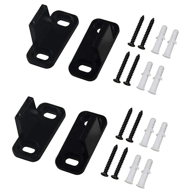 

2 Set Sliding Barn Door Floor Guide Bottom Adjustable Dual Clip Floor Mounted Guide Hardware