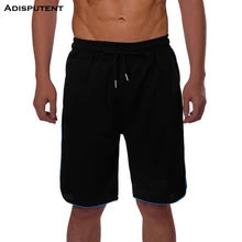 Aisputent летние мужские шорты для бодибилдинга, бега, бегунов, с карманами, для спортивного зала, обтягивающие, спортивные, повседневные шорты