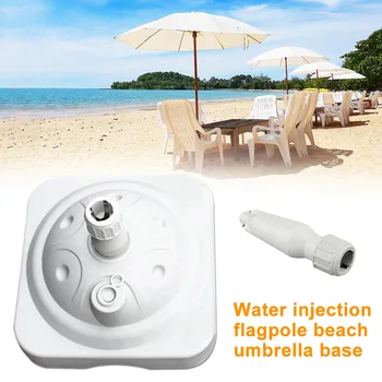 

Accessory Outdoor Garden Home Hotel Patio Umbrella Base Sun Shelter Square Parasol Water Filled Suport Beach PE Heavy Duty Stand
