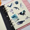 28pcs Kawaii Deep sea whale sticker Planner stickers scrapbooking stationery stikers/DIY Blue Dolphin  bullet journal papelaria ► Photo 2/6