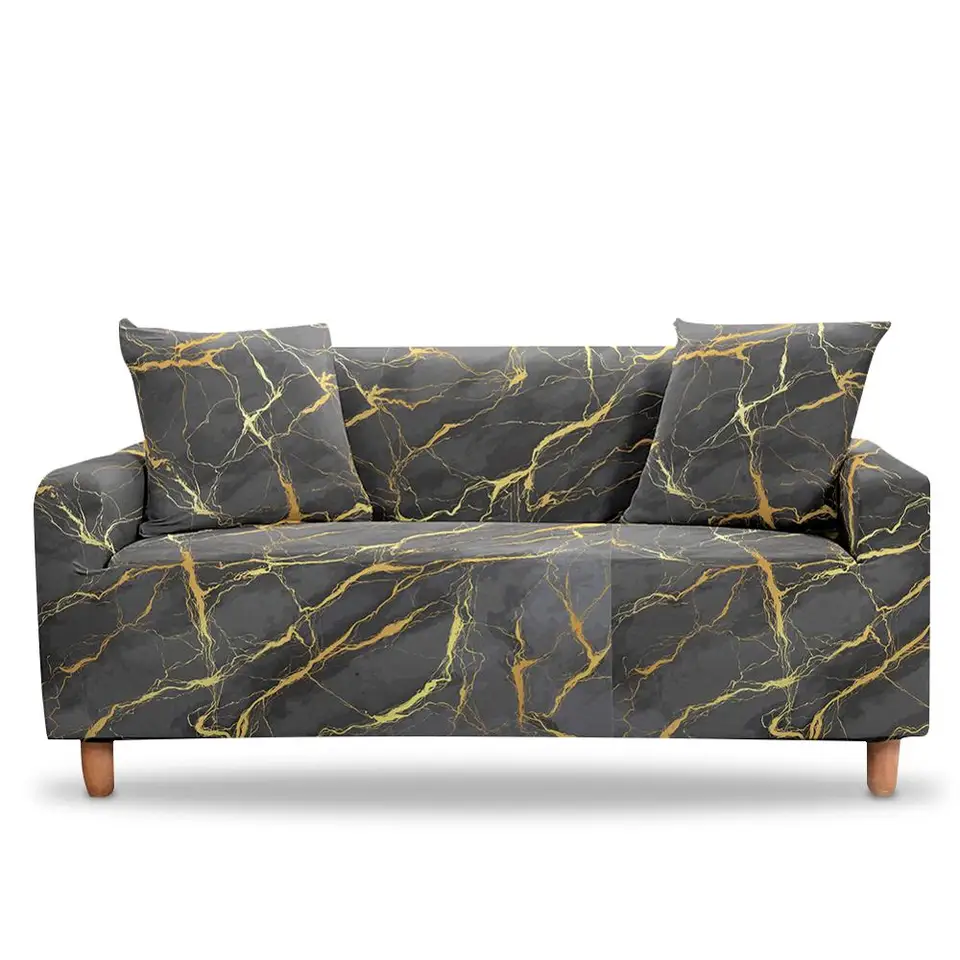 3d Digital Marble Sofa Cover Watercolor Slipcovers Elastic Armchair 3 Seaters Stretch Couch Sofa Bezug Cover For Living Room Aliexpress