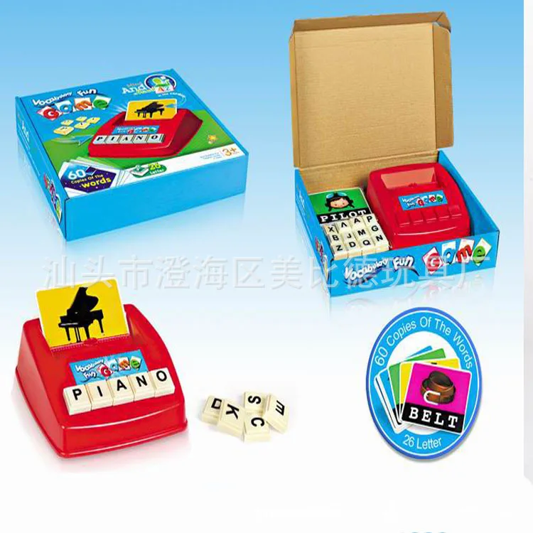 

Children Early Childhood Educational Toy Educational Lettered Machine Learning Machine English Word Memory Tabletop Game