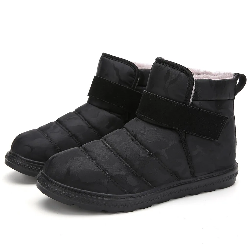 Wild Men's Winter Cotton Booties Non-Slip Casual Snow Protective winter Snow Boots for male Couple Keep Warm platform boots