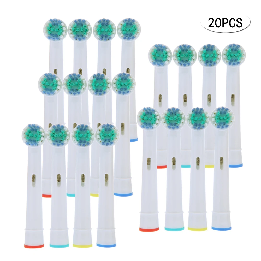 

20pcs Electric Toothbrush Replacement Heads Eco Friendly Soft Bristles Tooth Brush Heads Fit for Braun Oral B Adult Oral Care