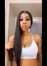 Peluca con malla Frontal HD para mujer, barata, 180%, 36, 38 y 40 pulgadas, recta, con encaje Frontal, parte en T, brasileña, cabello humano