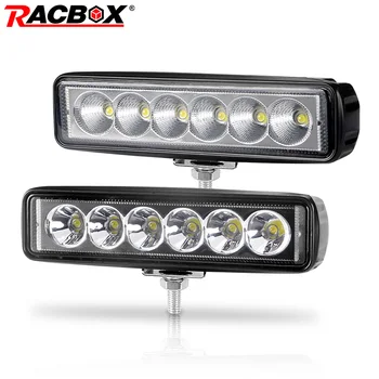 

6 inch 18W Offroad DRL LED Work Light Flood Beam Spotlight 12V 24V Daytime Running Light For Jeep 4x4 ATV 4WD SUV Car Styling