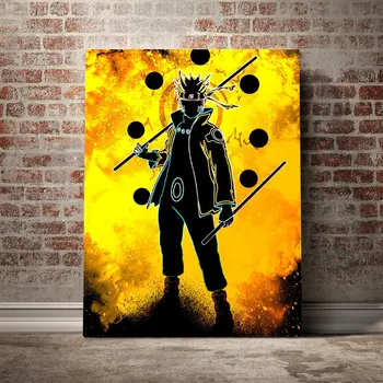

Naruto Rikudousennin Modo Poster Canvas Wall Art Decoration prints for living Kid Children room Home bedroom decor Painting