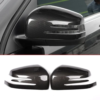 

2pcs Carbon Fiber Styling Car ABS Side Rearview Mirror Cap Cover Trim For Mercedes Benz ML GL 2013-2016 GLE GLS Class 2015-2017