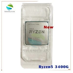 Image 1 - NEW AMD Ryzen 5 3400G R5 3400G 3.7 GHz Quad Core Eight Thread 65W CPU Processor YD3400C5M4MFH Socket AM4 Without Fan