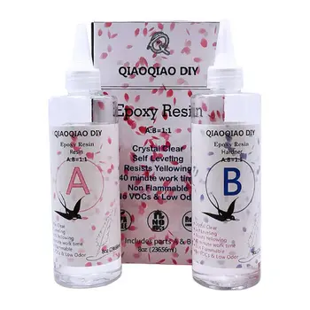 

16 Ounce Fast Curing AB Resin 1:1 Kit Clear Casting and Coating Hard Type Epoxy Resin Jewelry Making Tools Art Crafts