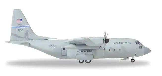 Herpa ВВС США Невада анг Локхид C-130H Hercules 192d Airlift Squadron высокие ролики 1/500 литой под давлением самолет модель самолета