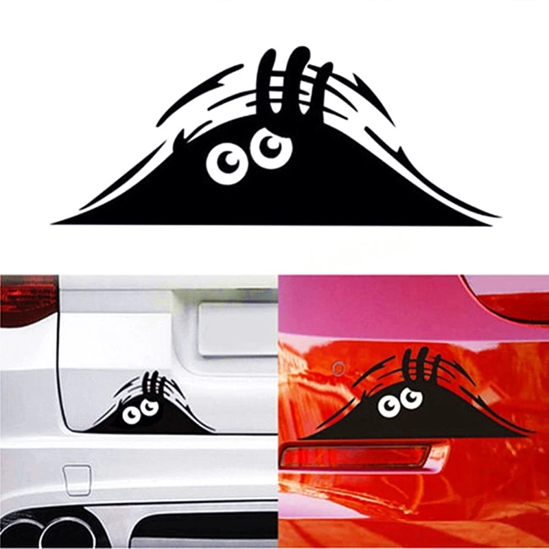 Waterproof Self-adhesive Car Sticker Scratch Cover Decal Auto Decoration Funny Peeking Monster 3D Big Eyes Styling | Автомобили и