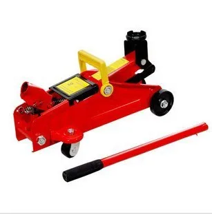 

Horizontal Hydraulic Jack 2 Sleeves Outdoor Emergency with Wheels Repair Tool Car Only Tire Change Tool