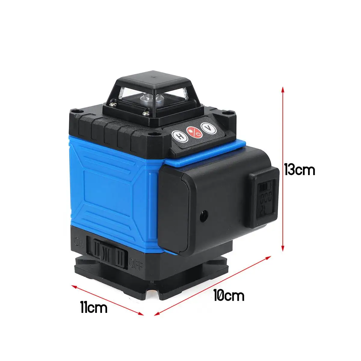 RC 360° 8/16 Lines Green Laser Level Detector 3D LCD Remote Control Self-Leveling Horizontal& Vertical Laser Level with Tripod