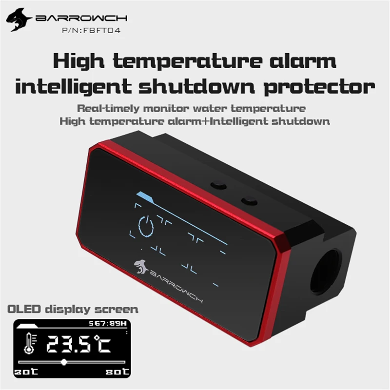 Barrowch FBFT04 многомодовый oled-дисплей защитный термометр с сигнализацией для перегрева и интеллектуального отключения