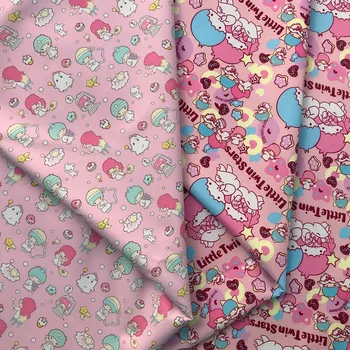 

ZENGIA 145*90cm Cartoon little twin star waterproof Oxford Fabric Cloth for patchwork DIY Sewing Tablecloth bag raincoat bag