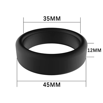 Silicone Penis Ring Premium Stretchy Cock Ring for Last Longer Harder Stronger Erection Pleasure Enhancing Sex Toy for Man or Co 3