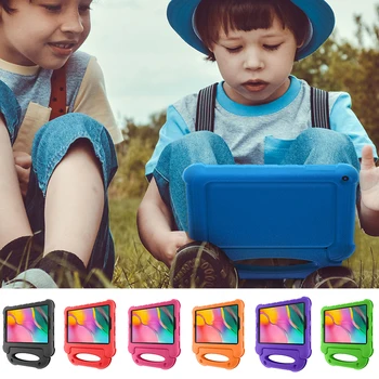 

Tablet Protection Cover Kickstand Kids Drop Resistance With Handle Shock Proof EVA Dustproof Stand For Samsung TabA10.1 2019