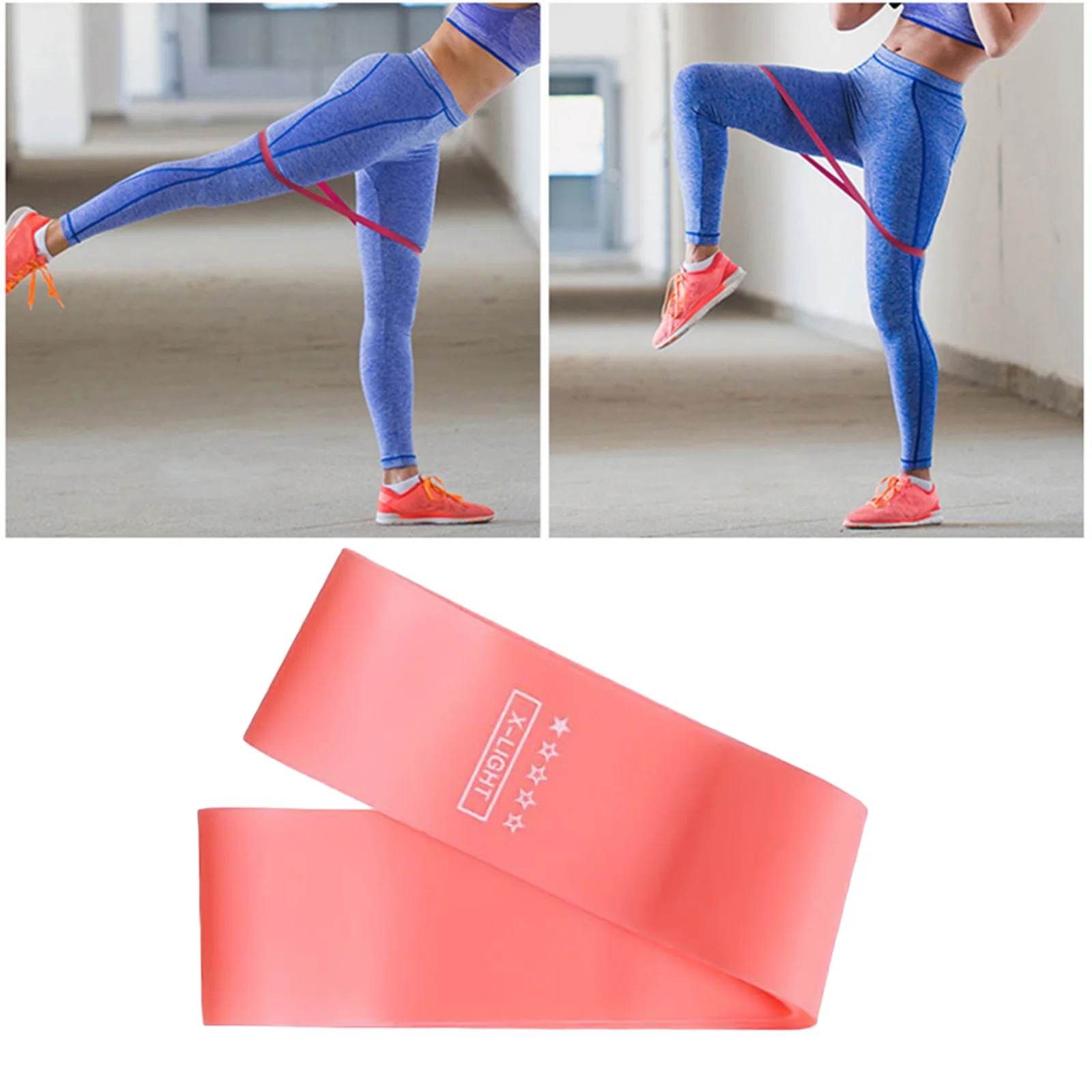 Professional Fitness Exercise Elastic Resistance Band for Physical Therapy At-Home Workouts Rehab Legs and Butt Exercise