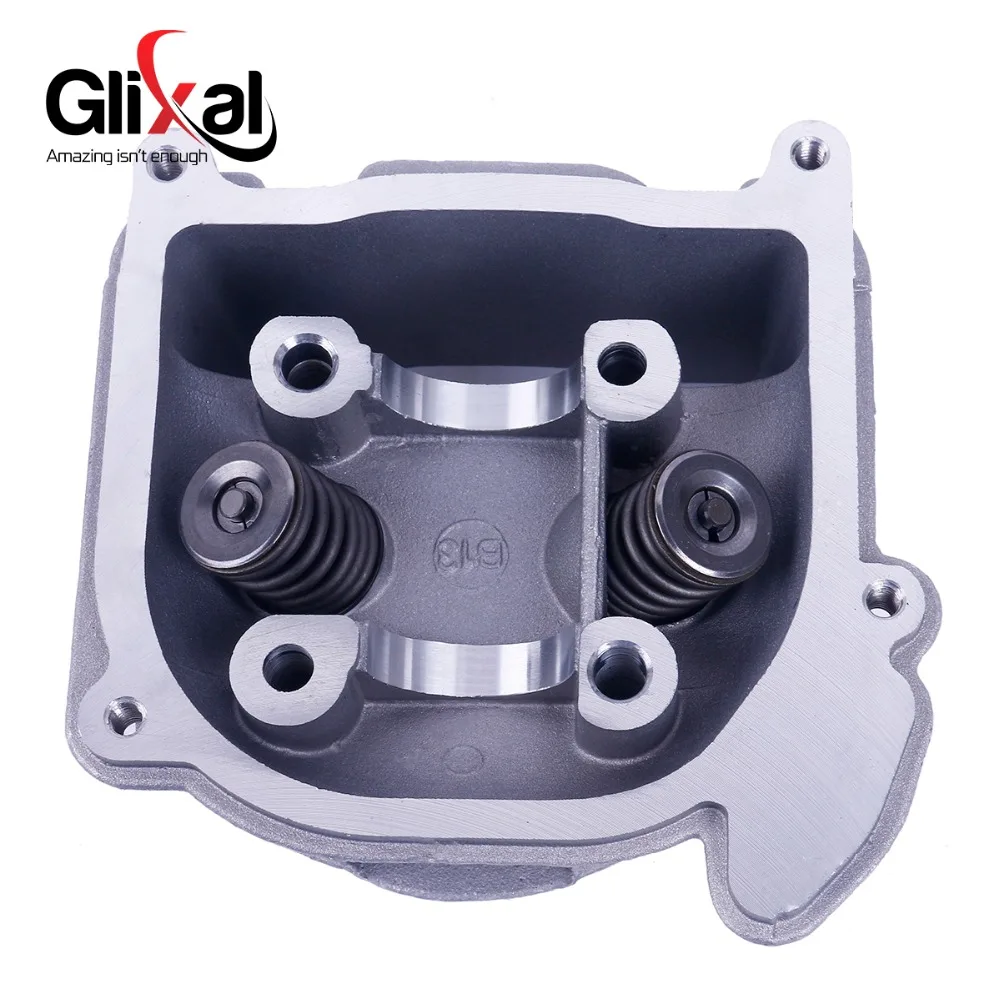 Glixal GY6 100cc 50mm Scooter Engine Big Bore Cylinder Rebuild Kit Cylinder Head assy 4-stroke 139QMB 139QMA Moped (64mm Valve) images - 6