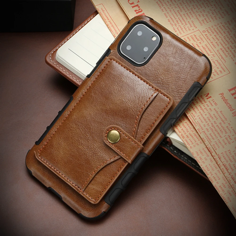 Eqvvol Чехол-бумажник в стиле ретро из искусственной кожи для iPhone 11 Pro MAX X XS XR 7 8 6 6s Plus чехол с отделением для кредитных карт Жесткий Чехол-книжка