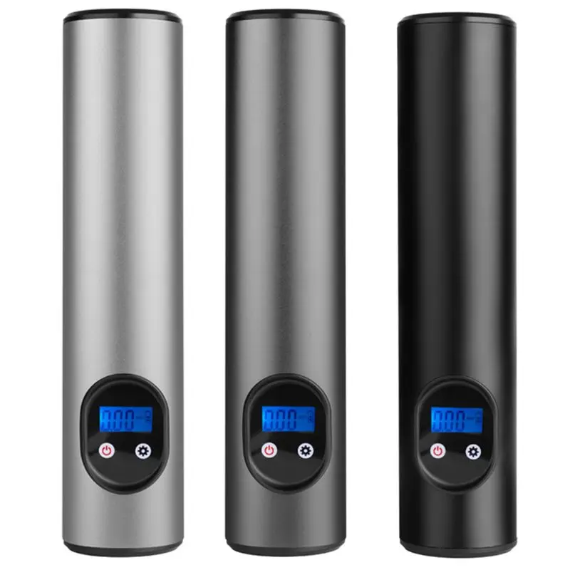 

Portable Mini Electric Inflator USB Rechargeable LCD Display Tire Air Pump LED