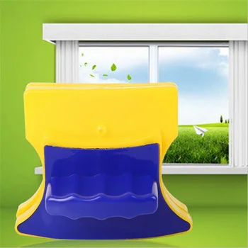 

Magnetic Double Side Window Glass Cleaner Scraper Surface Brush Cleaning Tools