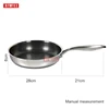 AIWILL High Quality New Arrival 304-Story Steel Frying Pan Nonstick Pan Fried Steak Pot Electromagnetic Furnace General ► Photo 2/6