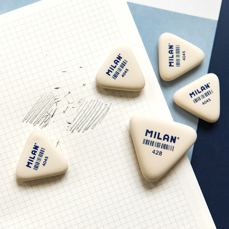 MILAN Rubber Erasers for Pencil Sketch Drawing Erasing Cleaning Stationery Office School Fine Art Supplies 1pcs F646