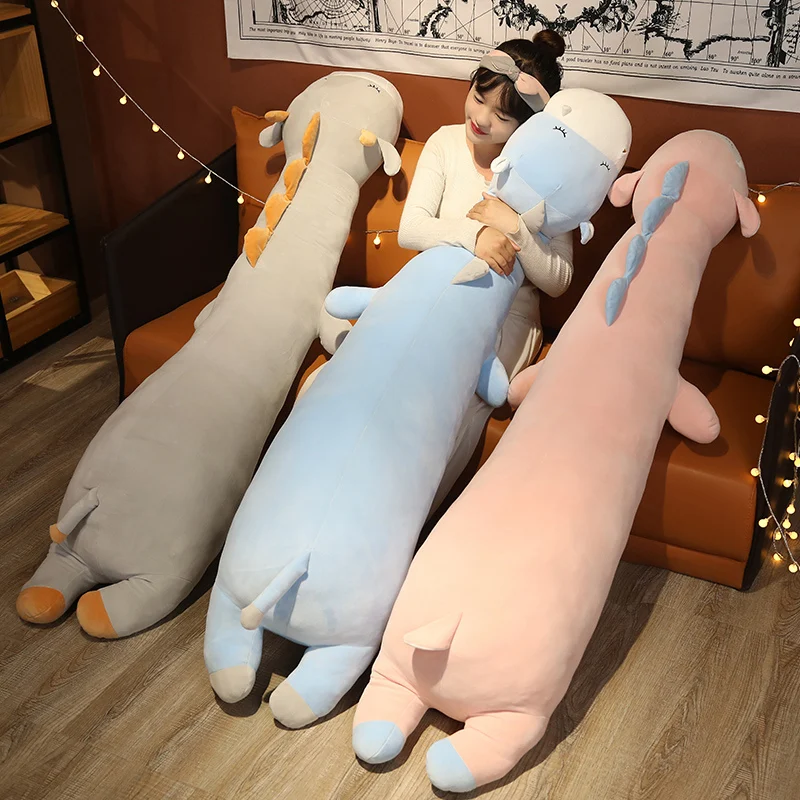 

80/120cm Cute Soft Long Cattle Pillow Sheep Donkey Plush Toys Stuffed Office Nap Sleep Pillow Cushion Gift Doll For Kids Girls